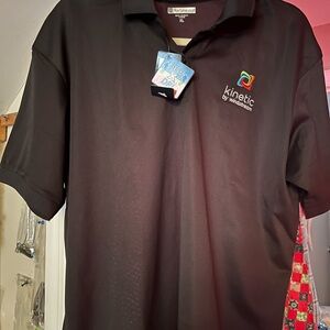 Kinetic Black Polo Shirt for Men